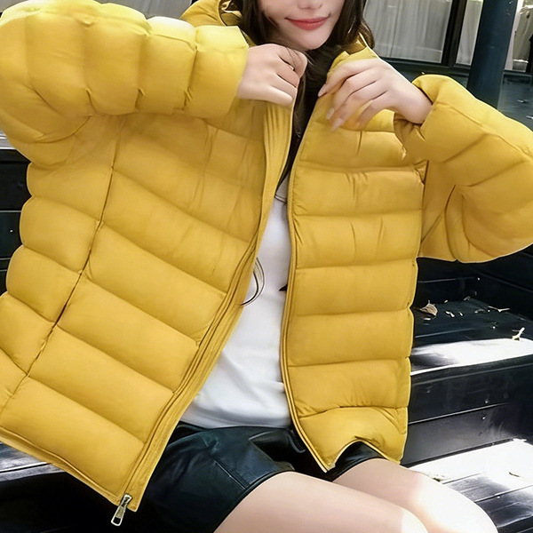 Turtle Back Pattern Short down Jacket for Women, New Winter Women's Clothing, Duck Down, Flat-Bottomed, Korean Style, Loose Fit