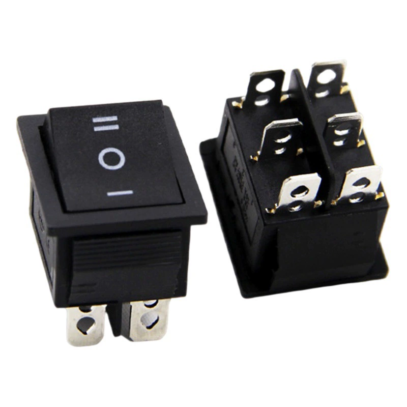 Тумблер-переключатель для бензинового генератора с электрозапуском, лодочный, трехпозиционный, для коляски, вперед-назад, шестиконтактный, реверсивный, кнопочный выключатель питания