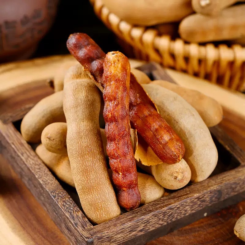 Sweet Tamarind Pods (Tamarindus indica) — Yunnan Dried Sour-Sweet Snack, 500g specifications