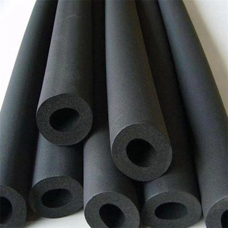 B1级黑色橡塑空调保温管 室外管道玻璃棉铝箔保温圆管 B1级保温板