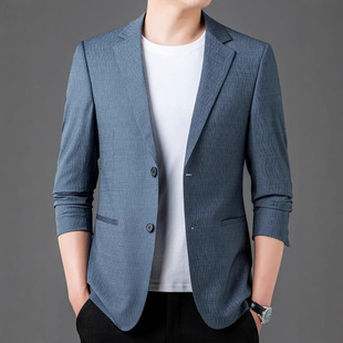 Thirty Autumn Suit Men's Spring and Autumn Fashion Single Western Top Business Casual Dad's New Fashionable Jacket