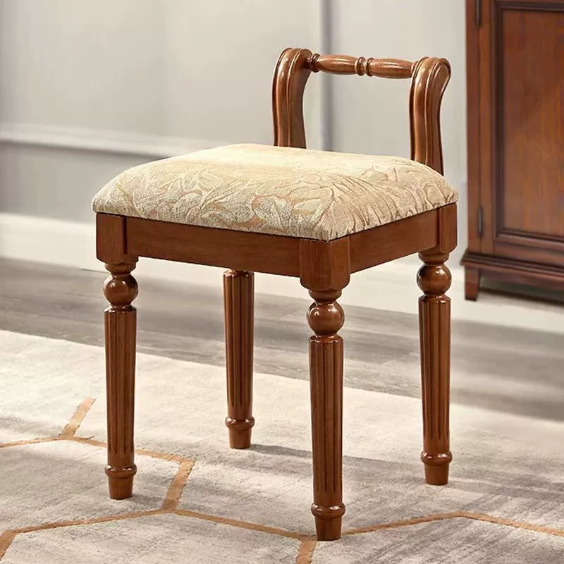 Американский стул для макияжа европейский стиль полностью массивный деревянный стул для макияжа стул для туалетного стола