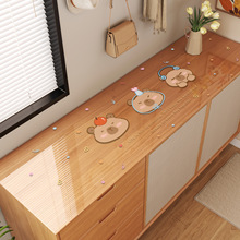 卡通透明桌垫pvc软玻璃防水防油防烫免洗桌布卡通茶几餐桌垫批发