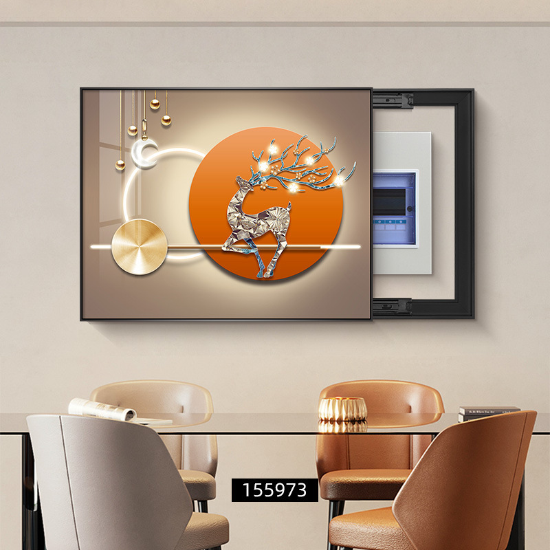 一件代发电表箱装饰画2025新款配电箱挂画免打孔电闸箱开关遮挡|undefined