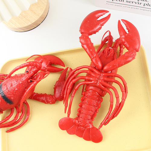 Cross-border hot-selling simulation lobster crab animal model children's early education cognitive voice decompression student toys and gifts