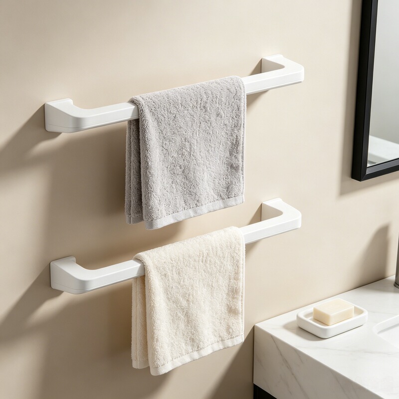 New Suction Cup Bathroom Towel Rack, No-Drill Wall-Mounted Bathroom Towel Bar, Towel Storage Rack New Suction Cup Bathroom Towel Rack, No-Drill Wall-Mounted Bathroom Towel Bar, Towel Storage Rack