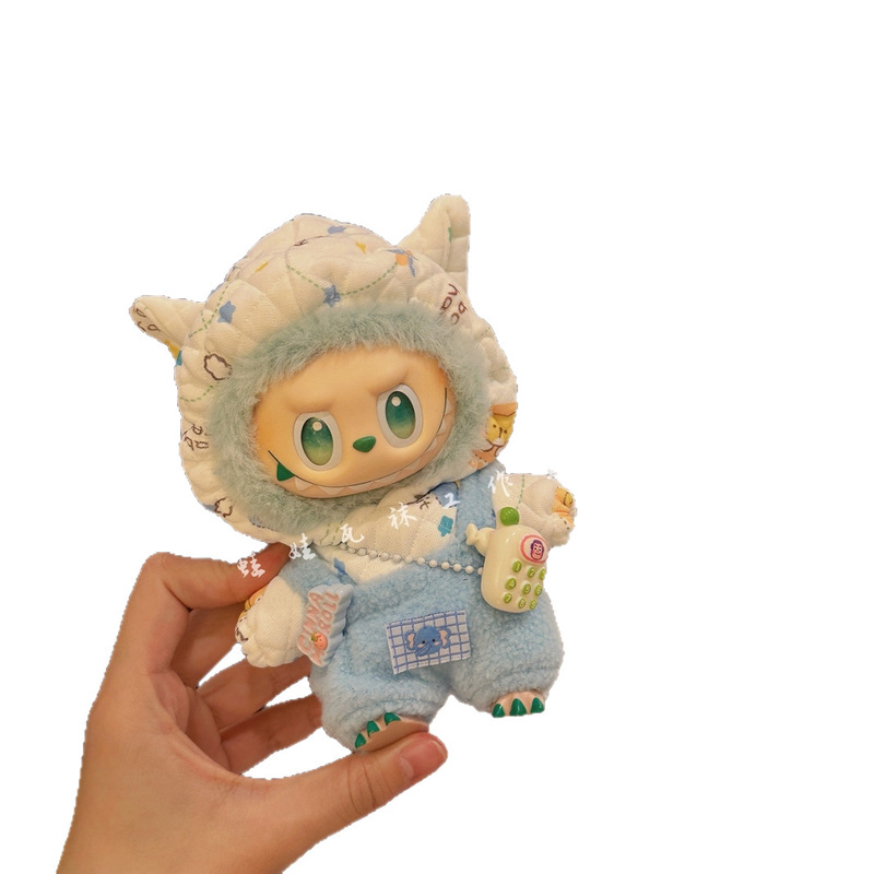 洋服のみ】17CM ラブブ人形服キーホルダー LABUBU 服 かわいいクマ パジャマ 3点セット|undefined