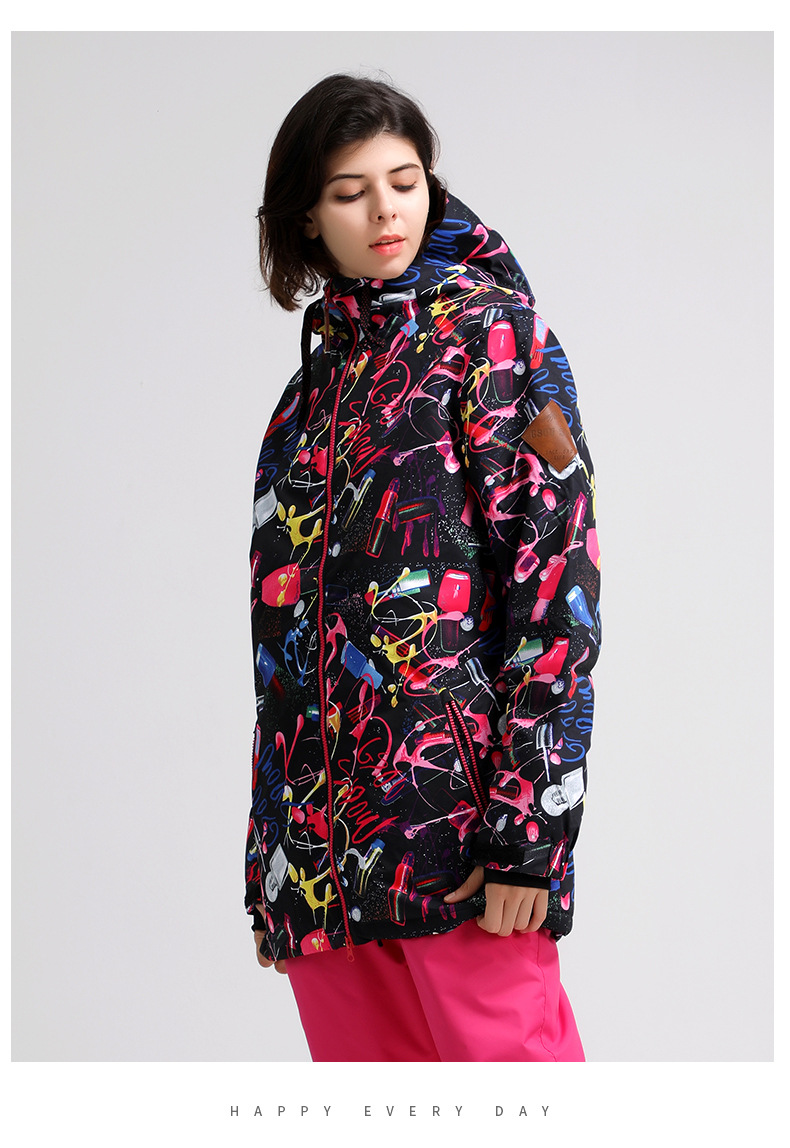 Damen Snowboard Snowboardjacke Winter Outdoor Winddicht Wasserdicht Schneefest Jacke_voghion.com