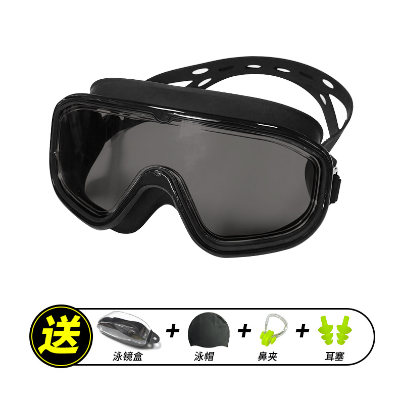 Set de Gafas de Natación para Adulto de PC Impermeable y Antivaho para Natación