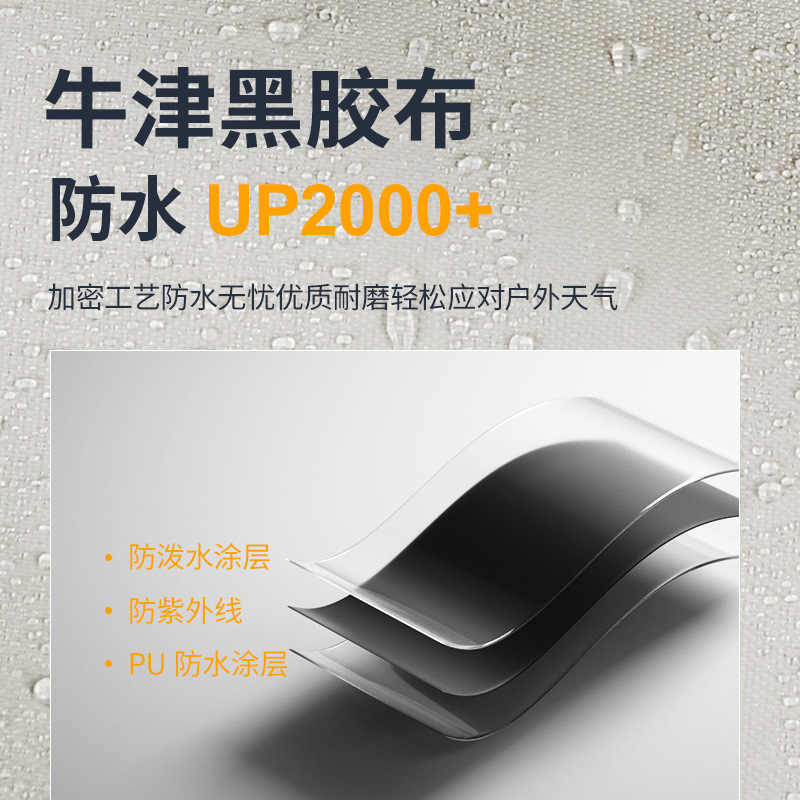 Carpa de protección solar para acampar al aire libre, para varias personas, para excursiones familiares, protección solar, impermeable, con forma de mariposa, con revestimiento negro, protección UV
