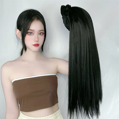 Cloud Hairband False Hair for Women Integrated UV Type High Temperature Silk Half Head Cover New Net Red Hair