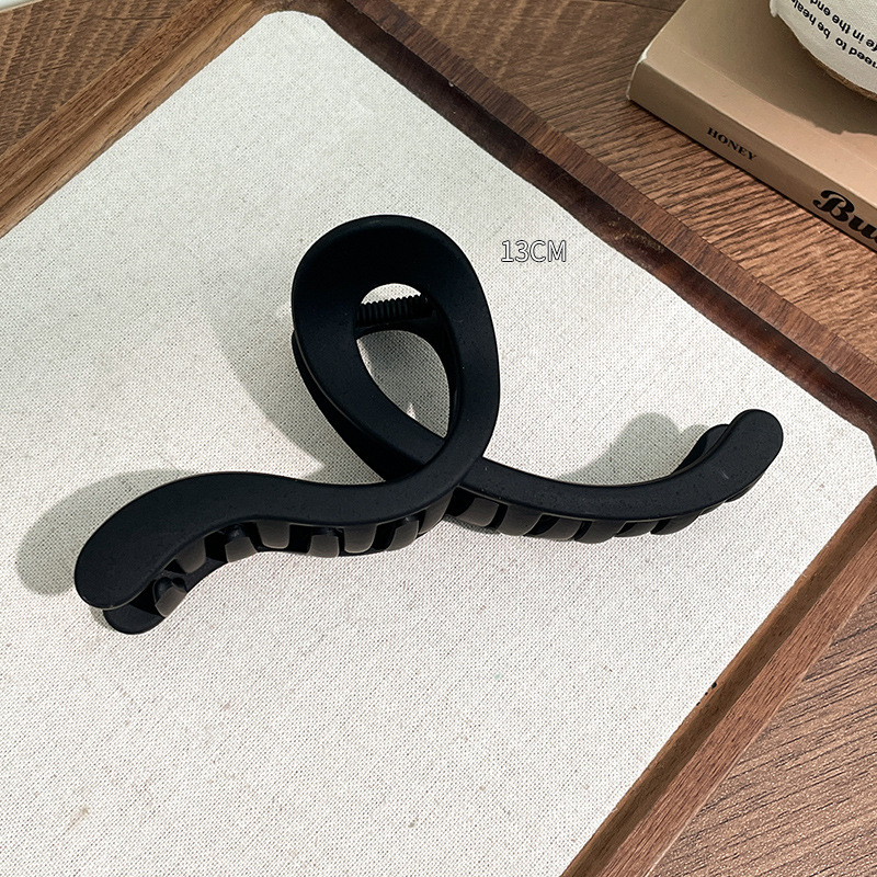 Clip de agarre de verano de gran tamaño, horquilla para el cabello en la parte posterior de la cabeza, gran cantidad de cabello femenino, tocado de clip de tiburón 2024 nueva horquilla