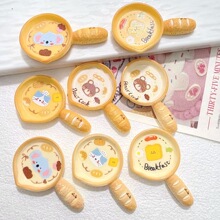 卡通平底锅厨房树脂配件奶油胶diy批发娃屋摆件食玩盲袋吊坠材料