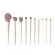 Cheng Shian recommend cloud porcelain makeup brush suit eye shadow brush blade brush sickle eyeliner brush loose paint makeup tools