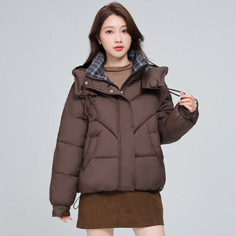 Trendy Korean-Style Short down Jacket for Women, New Winter Fashion Hooded Loose Youthful Stylish Puffer Coat