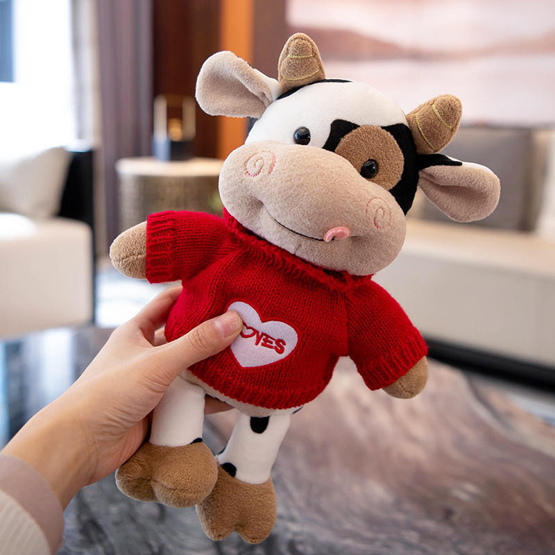 Juguete de Peluche Lindo de Vaca Mavericks, Muñeca de Trapo para Niños - Regalo de Recuerdo para Novia