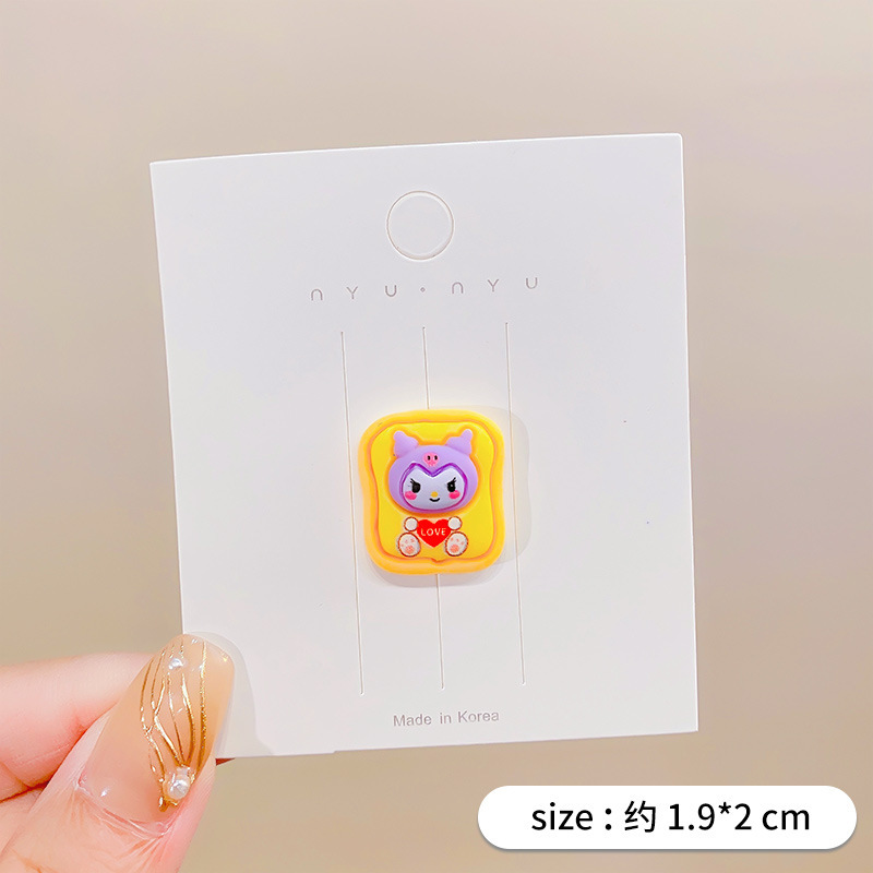 Nuevo animal tostado resina terminado accesorios de alimentos DIY crema pegamento teléfono caso diadema nuevo Sanrio material venta al por mayor