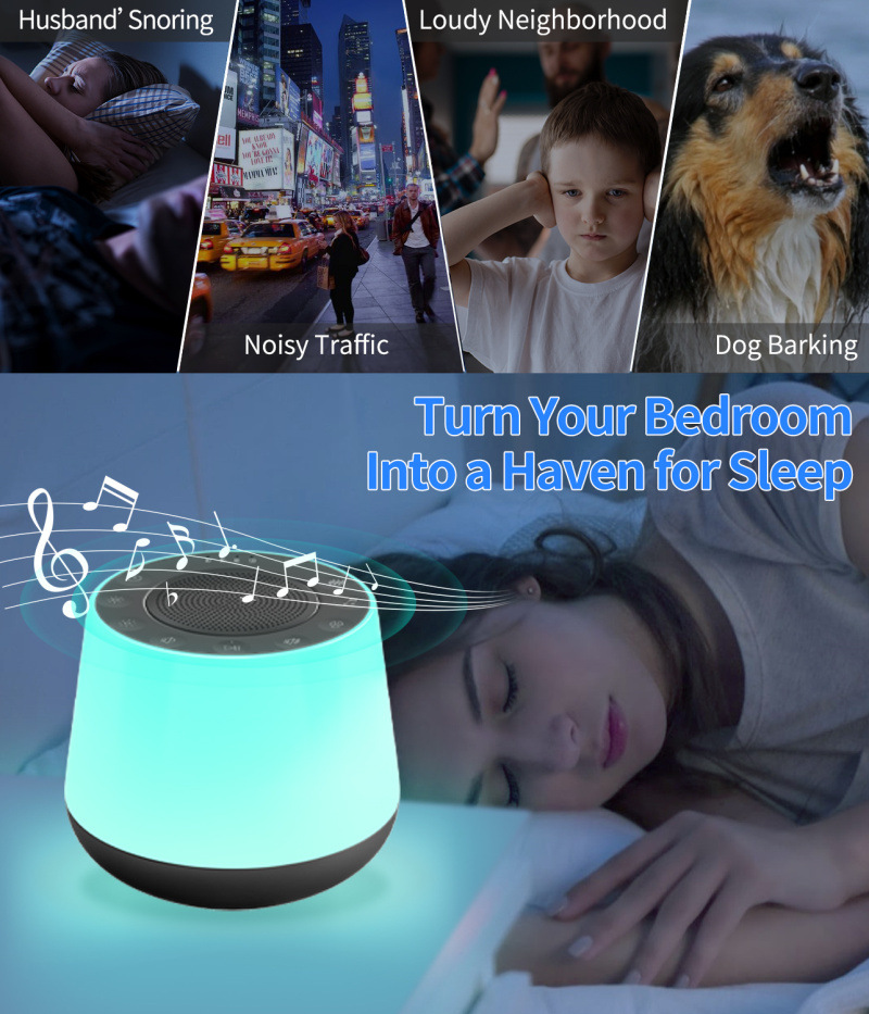 Amazon nuevo ruido blanco taza colorido faro sueño instrumento insomnio descompresión estado de ánimo calmante ayuda para dormir artefacto