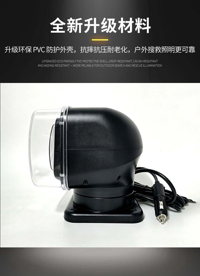 Car-mounted LED spotlight, mini square car searchlight, external spotlight, electric vehicle headlight, inspection light