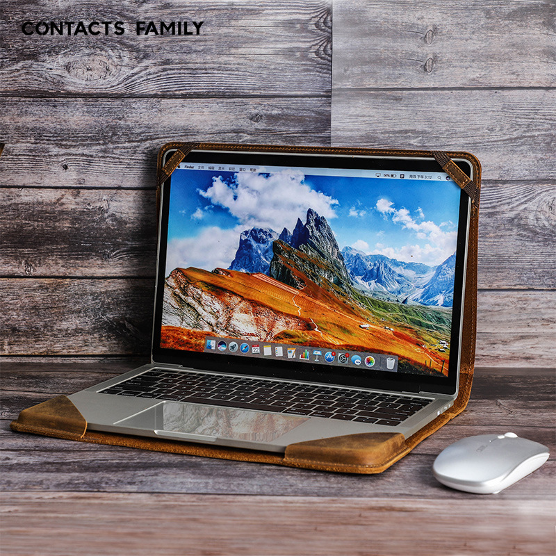 Suitable for MacBook Pro Protective Case Air 13.3inch Genuine Leather Apple Laptop Protective Case Wholesale