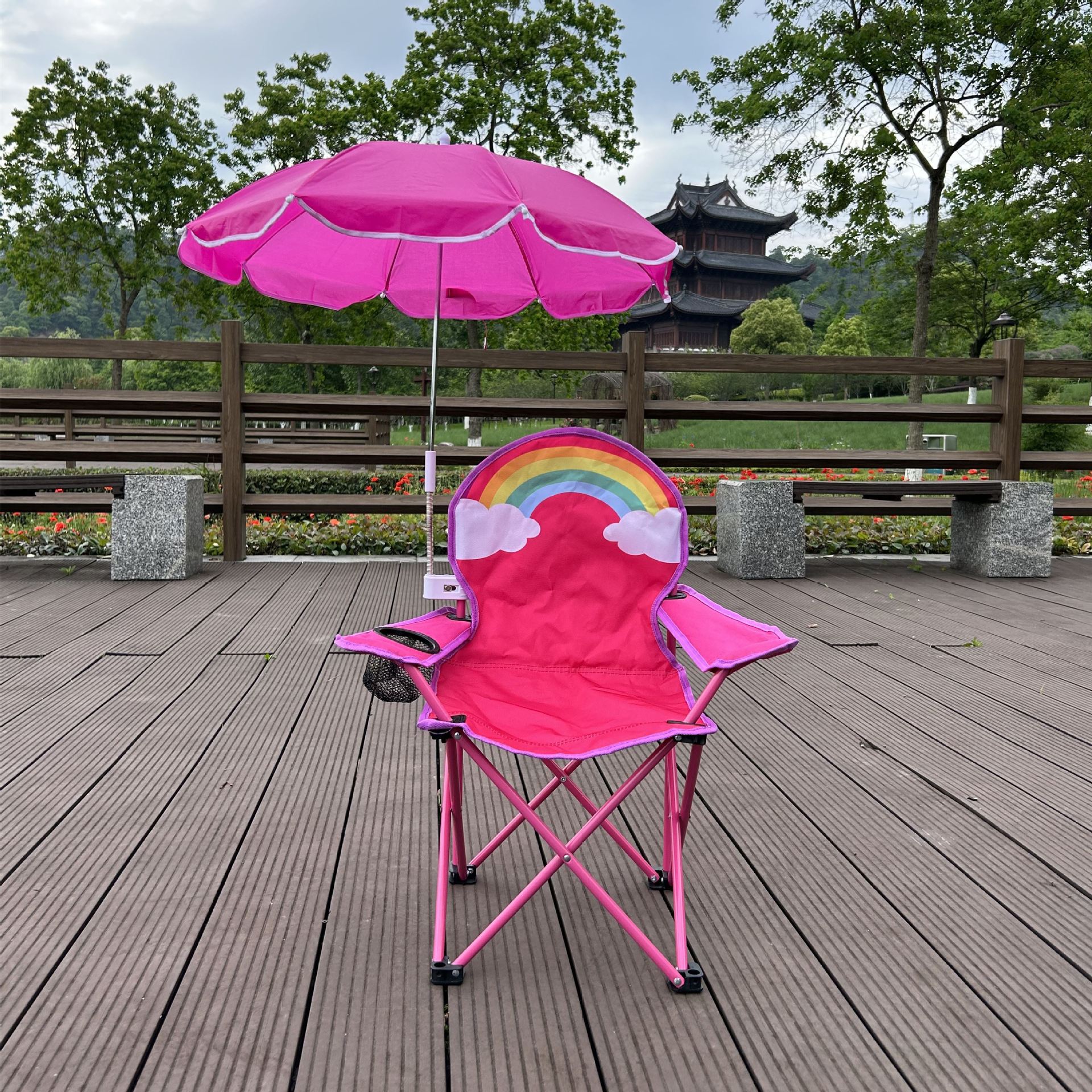 Silla plegable de dibujos animados para niños Silla de playa al aire libre Silla de bocetos Silla de camping Silla de ocio portátil Silla de respaldo de bebé