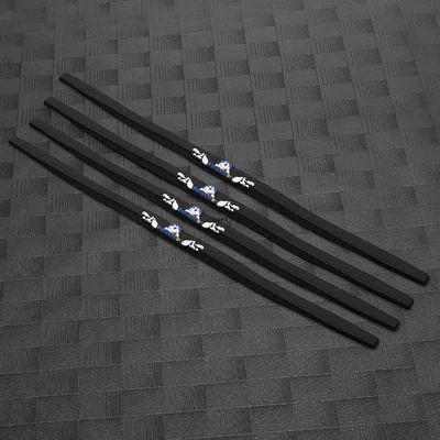 Car Door Anti-Collision Strip: Qapı və bamper qoruyucu zolaqlar - 4-long-strips-jingle-cat-black-4-strips