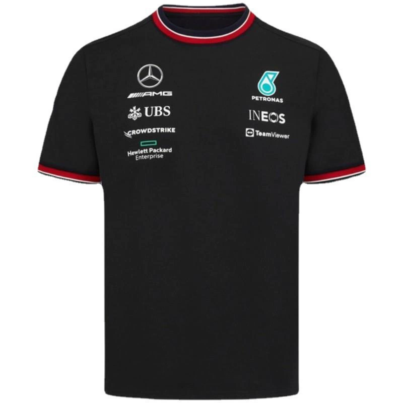 Mercedes Benz, быстро сохнущая дышащая туристическая футболка-майка, горная короткая футболка, гоночный автомобиль, спортивный костюм