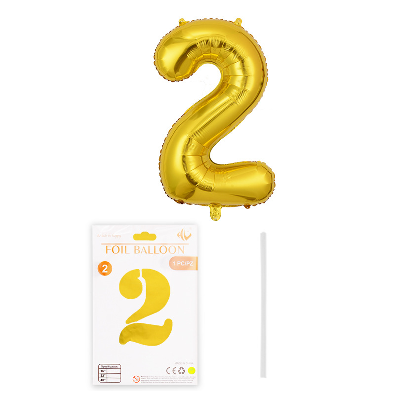 Globo digital de 16 pulgadas tapa dura tarjeta de papel de embalaje independiente película de aluminio Globo Decoración de fiesta de cumpleaños papel de aluminio al por mayor