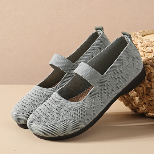 Old Beijing cloth shoes for women  summer new mother's shoes soft sole comfortable casual middle-aged and elderly shoes breathable