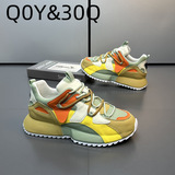 Модная универсальная мужская трендовая демисезонная обувь для отдыха, дышащие туфли, осенняя, в корейском стиле