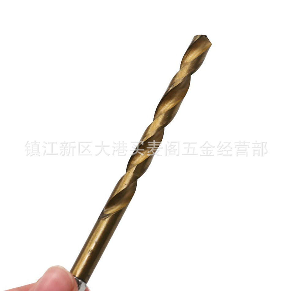 Wind batch hexagonal shank twist drill titanium plated 6.35 shank 13pc set of high speed steel Wind batch hexagonal shank twist drill titanium plated 6.35 shank 13pc set of high speed steel