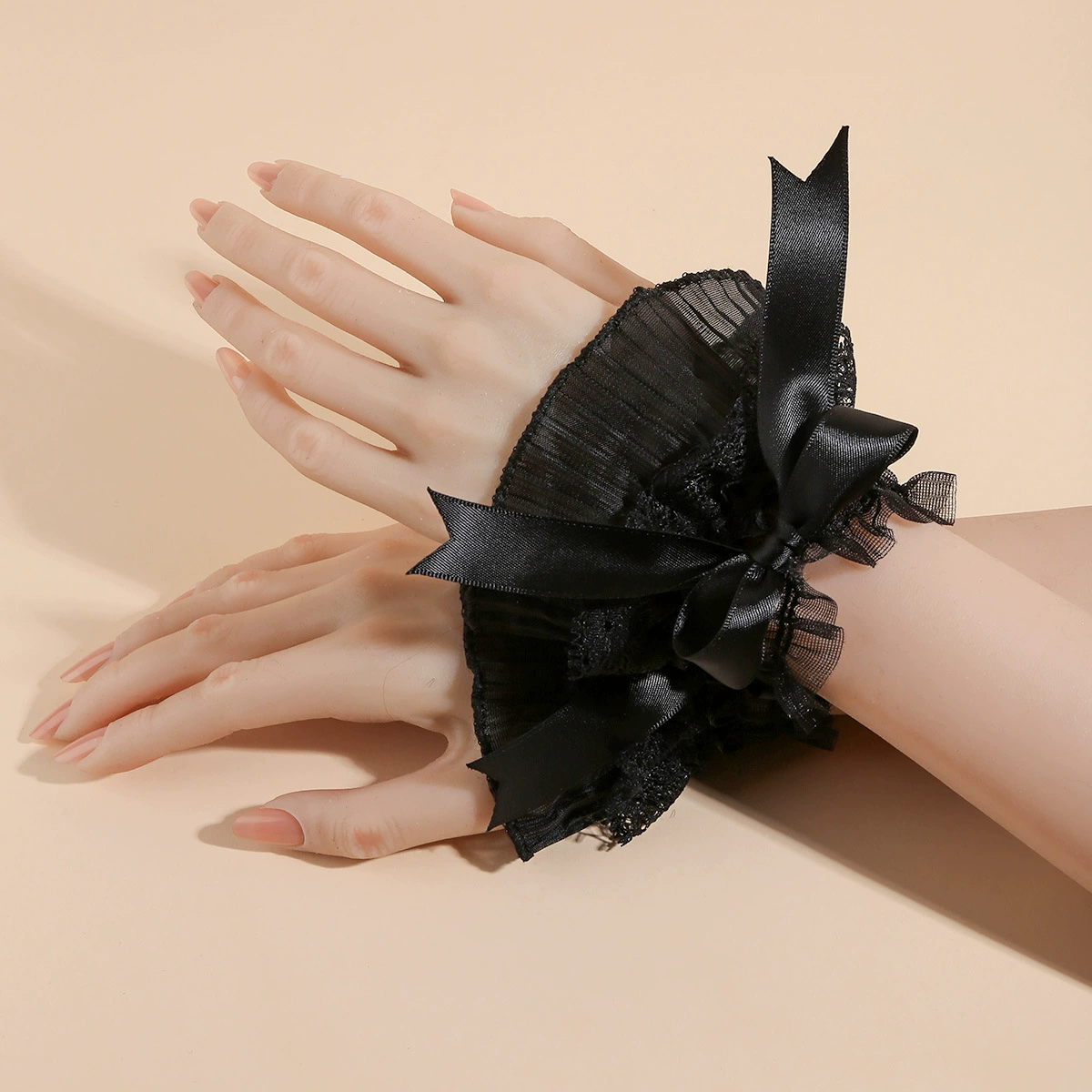 Бант кружево кружева чехол для запястья JK рукав Лолита милая девушка украшения фото манжеты ручные рукава