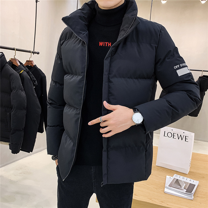 WINTER DOWN COTTON MENS JACKET 2024 두꺼운 새 스타일 코튼 패딩 재킷 남성용 세련된 코튼 패딩 재킷 따뜻한 재킷