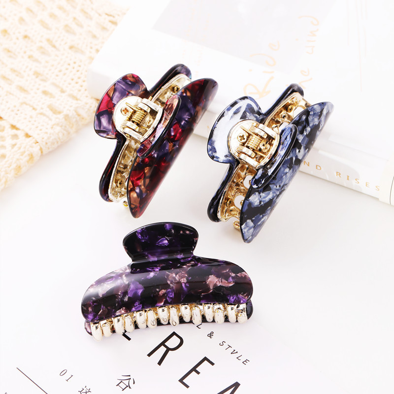 2023新款韓版高檔後腦勺盤發抓夾簡約中號抓洗澡髮夾發卡頭飾髮飾