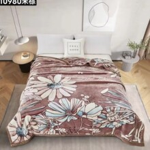 批发云毯双层毛毯结婚压花婚庆大红色加厚盖毯彩羊冬季毯子铺床