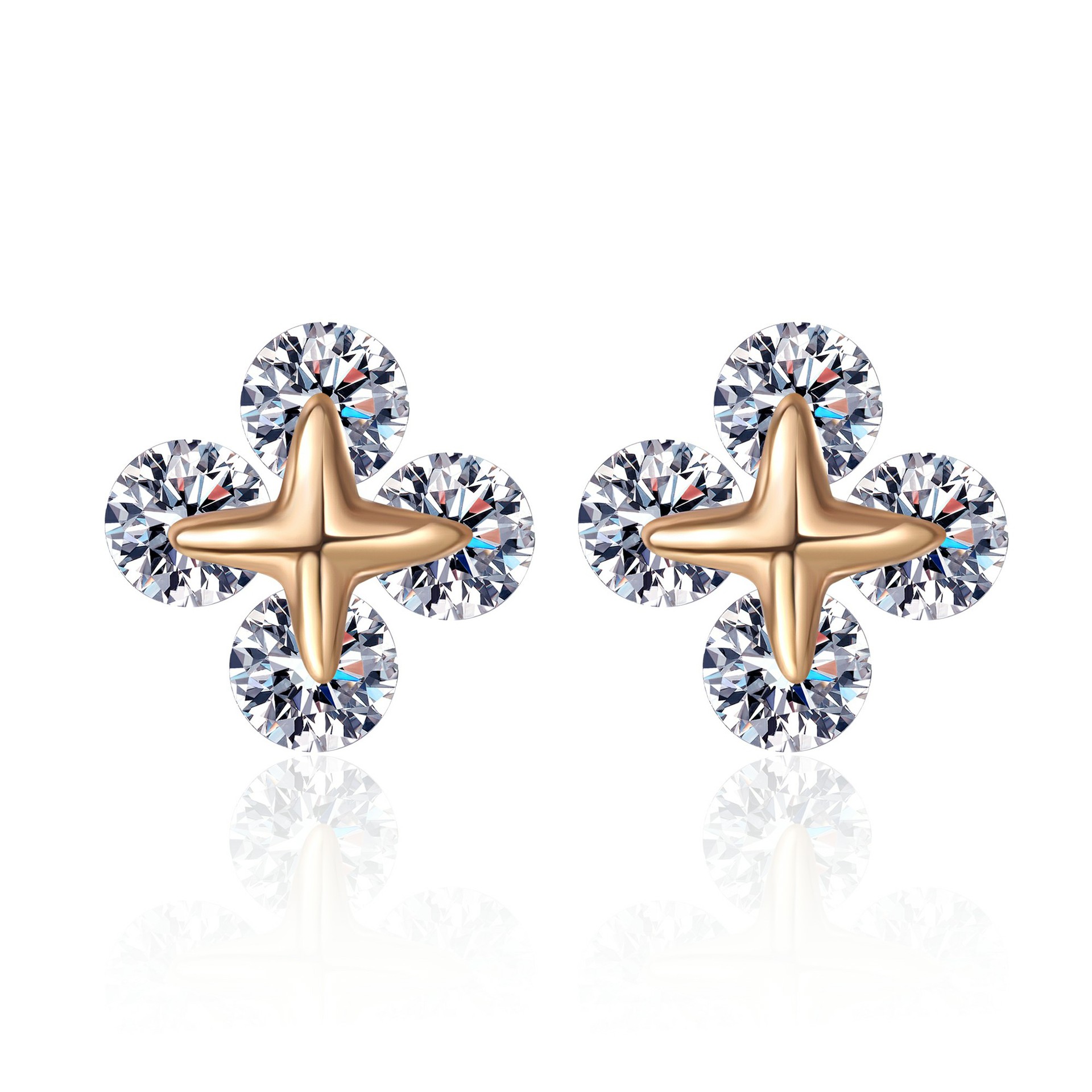D Color Moissanite Star Hoop Earrings In 925 Sterling Silver_voghion.com