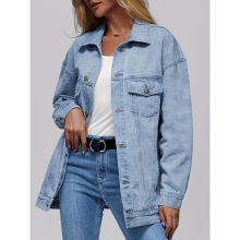 T 37514 Oversized button denim jacket Ŧ��ţ�мп�����ͨ