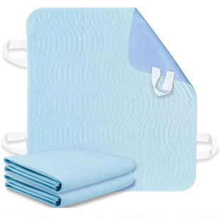 Universal Incontinence Mattress with Handle Polyester Material Reusable Waterproof Mattress Home Care Urine Mat