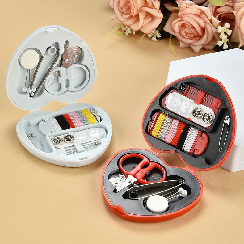 Mini sewing kit, portable sewing box for home use, multi-functional sewing tool set for dormitories, suitable for DIY crafts