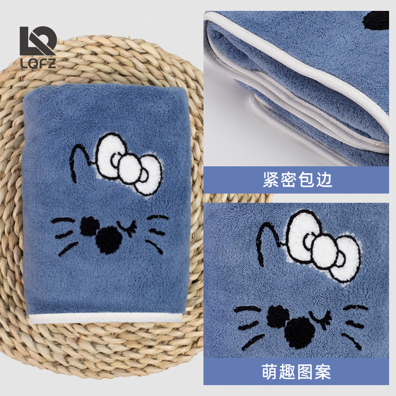 Toallas de baño de lana de coral para adultos engrosamiento fuerte absorción de agua secado rápido toalla de baño personalizada regalo para el hogar para bebés toalla de baño al por mayor