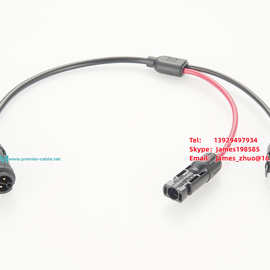 带MC4 PV连接器的LED路灯电缆 LED安全灯电源连接防水延伸电缆