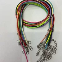 Корейская восковая веревка diy кожаная веревка ожерелье колье шнур омары пряжка ожерелье ювелирные изделия подвеска цепь восковая нить кожаная веревка
