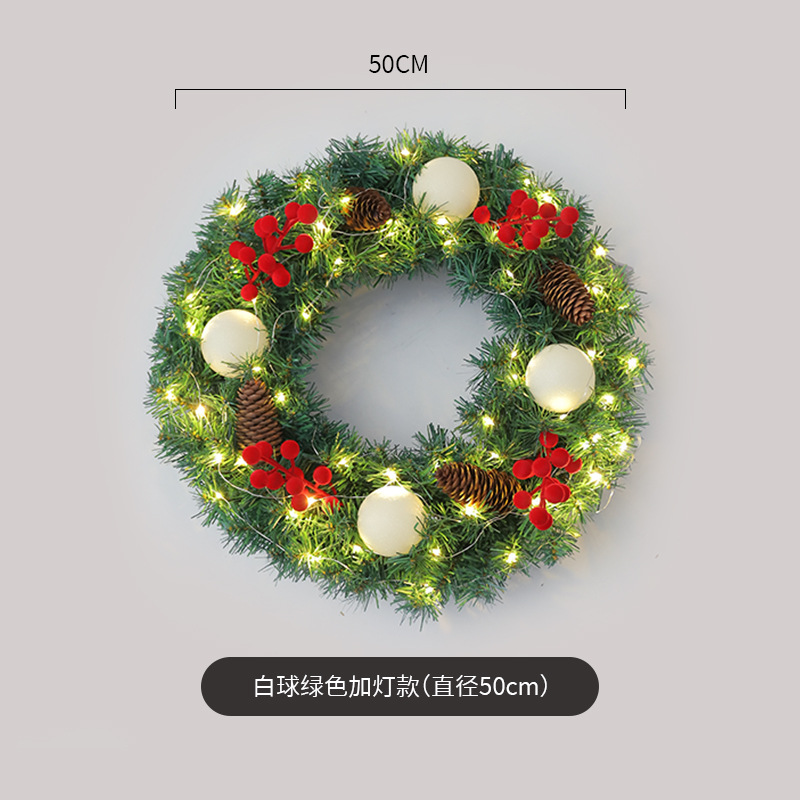 Amazon popular guirnalda de Navidad ratán 40/50/60cm decoración de Navidad Garland decoración escena diseño