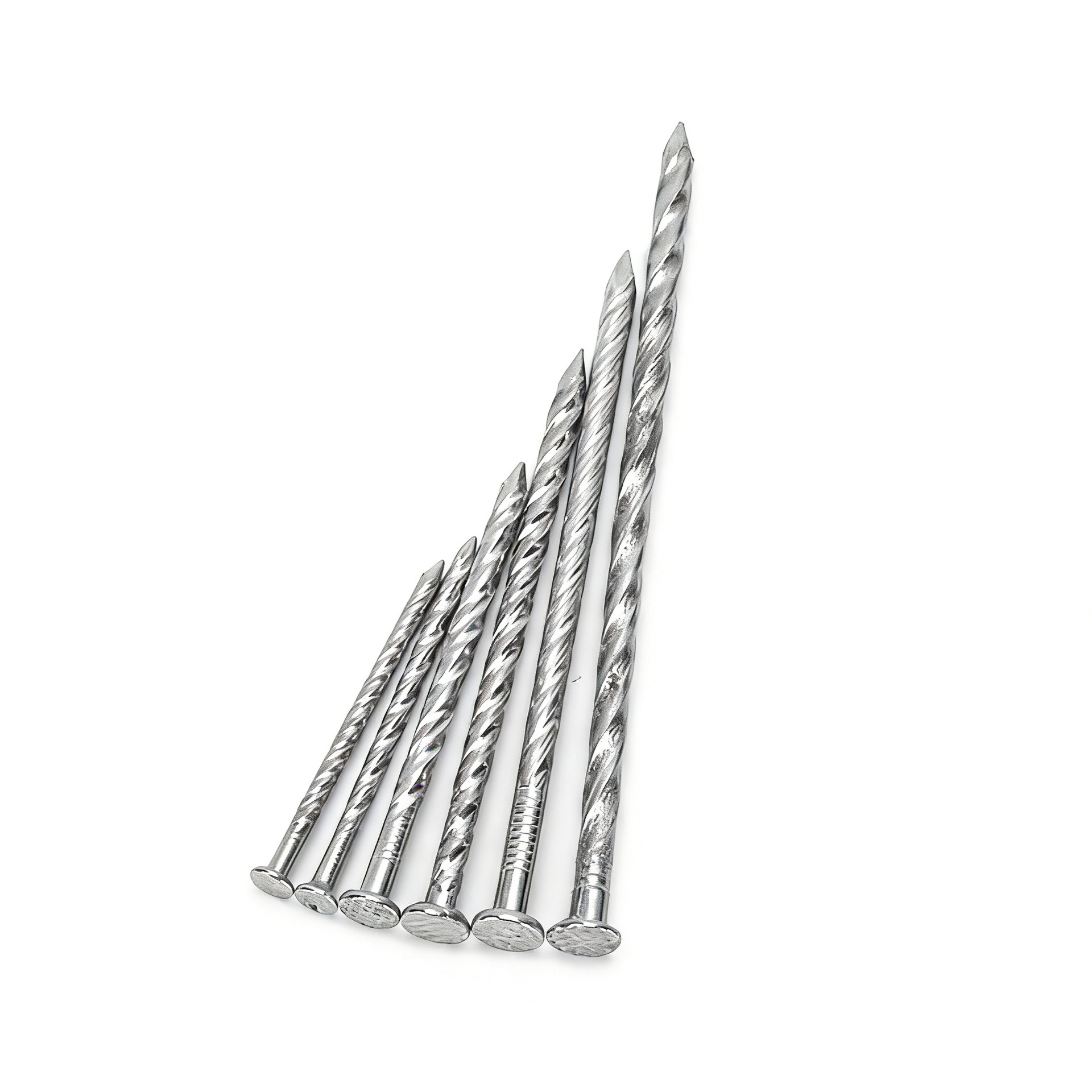 304 tornillo de acero inoxidable 201 clavos de torsión clavos de piso clavos de quilla anti-flow anticorrosión clavos circulares de madera alargados clavos extranjeros