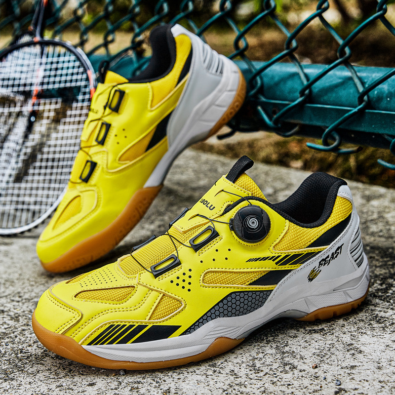 Zapatos de ping-pong de comercio exterior transfronterizo cuatro estaciones entrenamiento deportivo zapatos de bádminton pareja ventilador amortiguador zapatos de tenis para correr