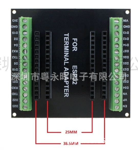 Development board (ESP32 CP2102) 30‑pin, Wi‑Fi + Bluetooth, micro/Type‑C USB