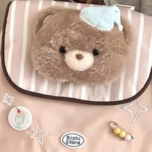 2025森系ins高颜值背包卡通动物玩偶大容量双肩包初高中生书包潮