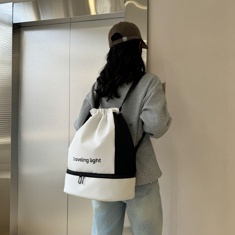 Bolsa de almacenamiento para viajar, mochila de separación seca y húmeda, mochila deportiva, mochila de fitness, mochila de baño para hombres