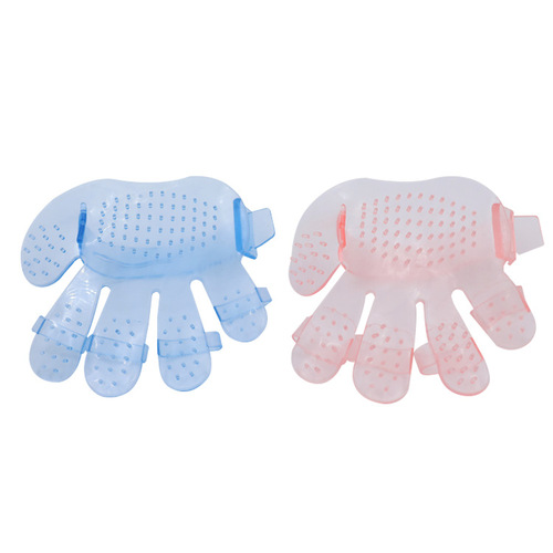Pet hair removal five-finger brush dog massage palm brush cat decontamination bathing gloves Teddy beauty cleaning wholesale
