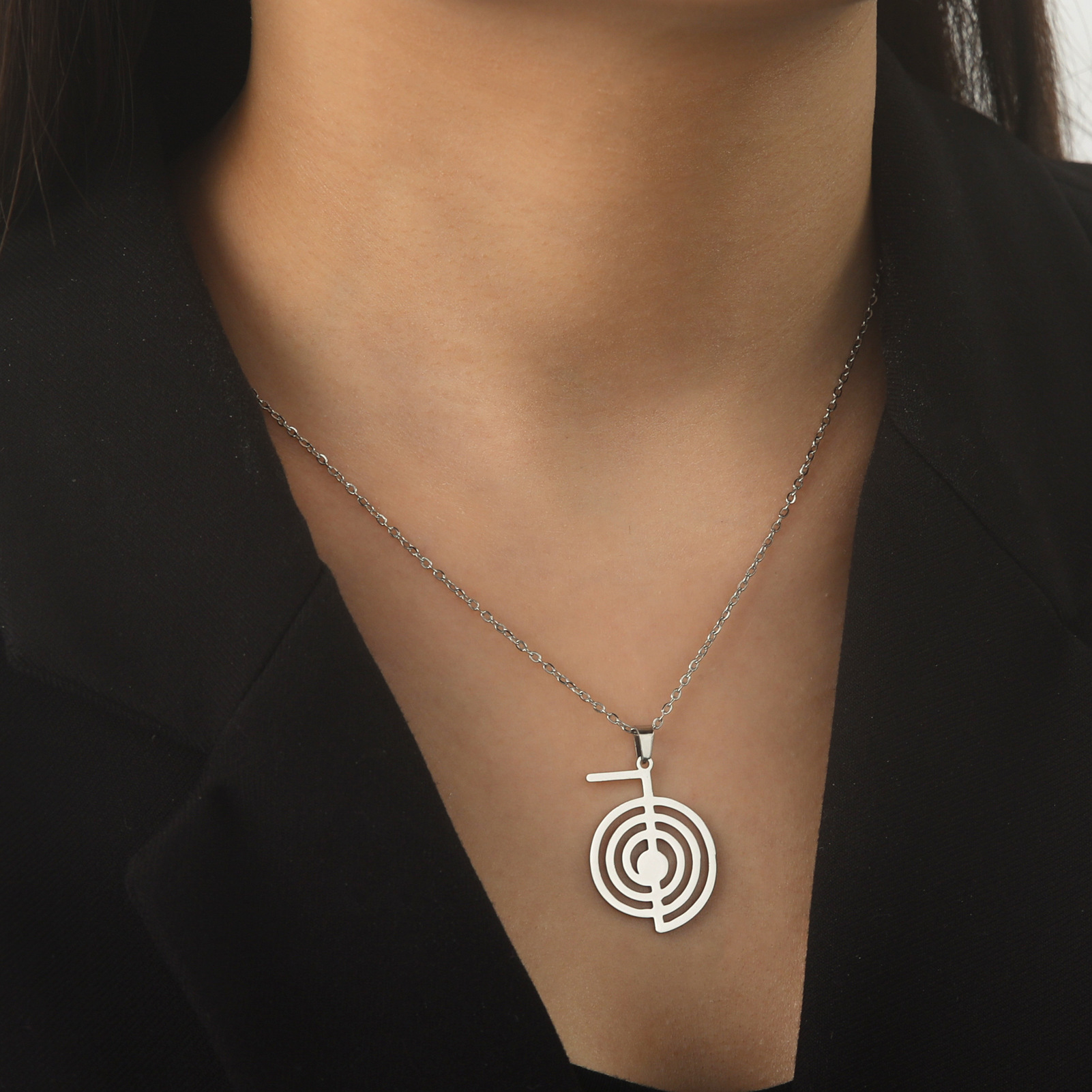 Geometric Spiral Pendant 1
